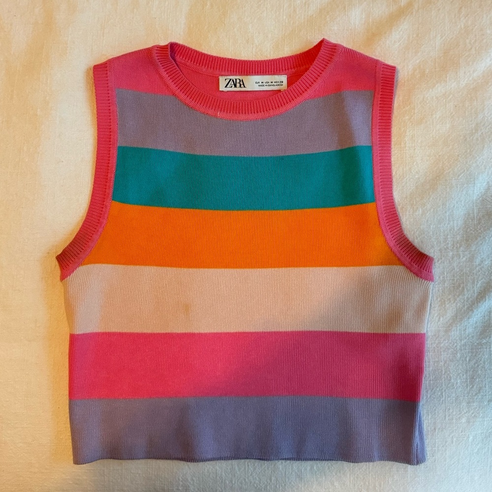 Colorful Zara tank